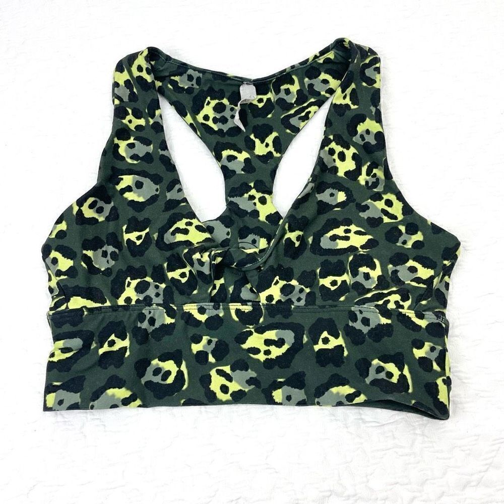BUY 1 GET 1 FREE Sage collective green knot tie front sports bra small